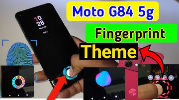 moto g84 5g display fingerprint setting / moto g84 fingerprint theme kaise change kare