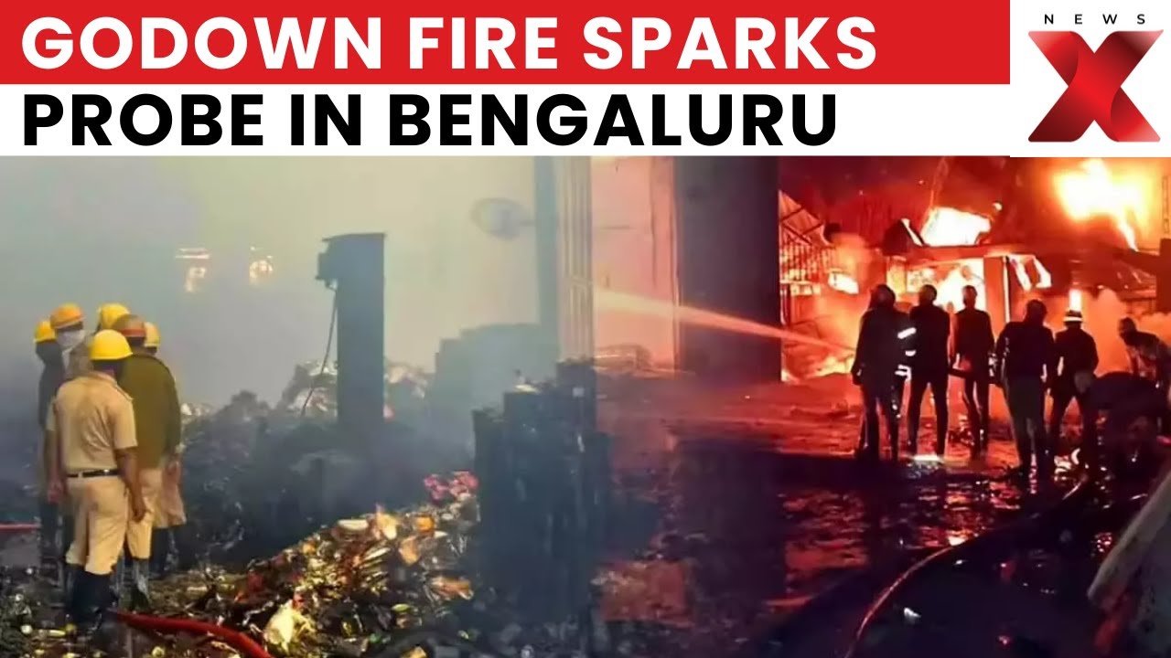 Bengaluru Horror Night: Massive Blaze Near Bengaluru Expressway | 4 Godowns Reduced to Ashes