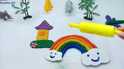 Clay Rainbow - Tạo Hình Cầu Vồng Đất Sét - PanPan TV
