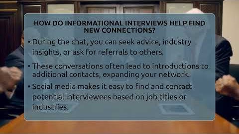 How Do Informational Interviews Help Find New Connections? - Everyday-Networking