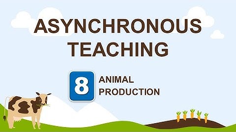 Demo Teaching - Animal Production 7/8