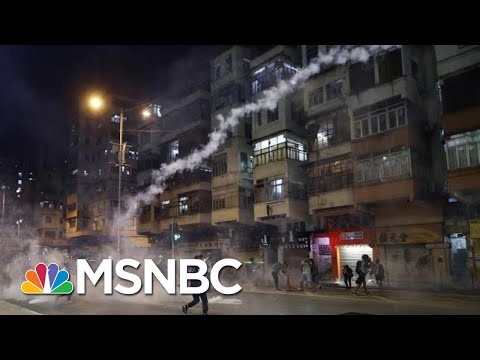 Hong Kong Police Fire Tear Gas At Demonstrators As Protests Continue | MSNBC