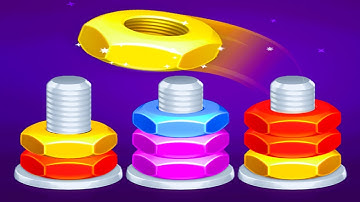 🔩 Nut Sort: Color Sort Master 🧩 GAMEPLAY Levels 1-26 (Android, iOS)