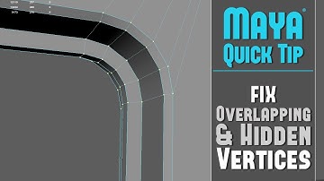 Maya Quick Tip 29: Fix Hidden Overlapping Vertices and Cleanup Your 3D Meshes Quick (Merge Vertices)