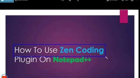 How To Use Zen Coding Plugin