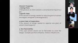 Wet processing IV lecture 01 Solvent Scouring