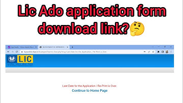 Lic Ado Application form download link!?🤔what to do now wait or !??😱