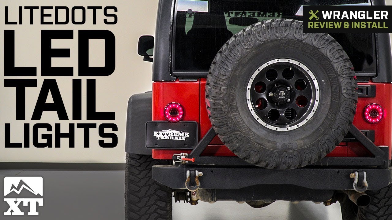 Jeep Wrangler LiteDOTs LED Tail Lights (1987-2006 YJ & TJ) Review & Install  - YouTube