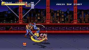 Streets of Rage Remake 5.2 - Mania (as Elle) 1CC - Default Lives, SoR2 Route