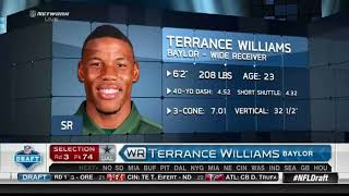 Dallas Cowboys Select Terrance Williams During 2013 NFL Draft