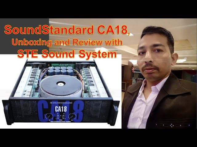 Original Soundstander Ca18 Professional Power Amplifier Full Details Youtube