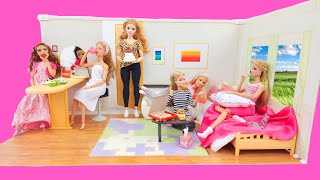 LA Mansion for dolls / Foldable doll house / Lovely doll Room / Rement باربي गुड़िया রুম rumah