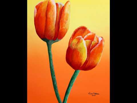 Youtube Painting Tulips With Acrylics Youtube Painting Tulips With Acrylics