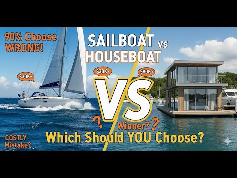 ⁣Sailboat vs Houseboat: Which Should YOU Choose as a Beginner?