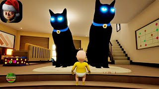 Playing Against Giant Black Cat | New Update Gameplay Walkthrough The Baby In Yellow HD