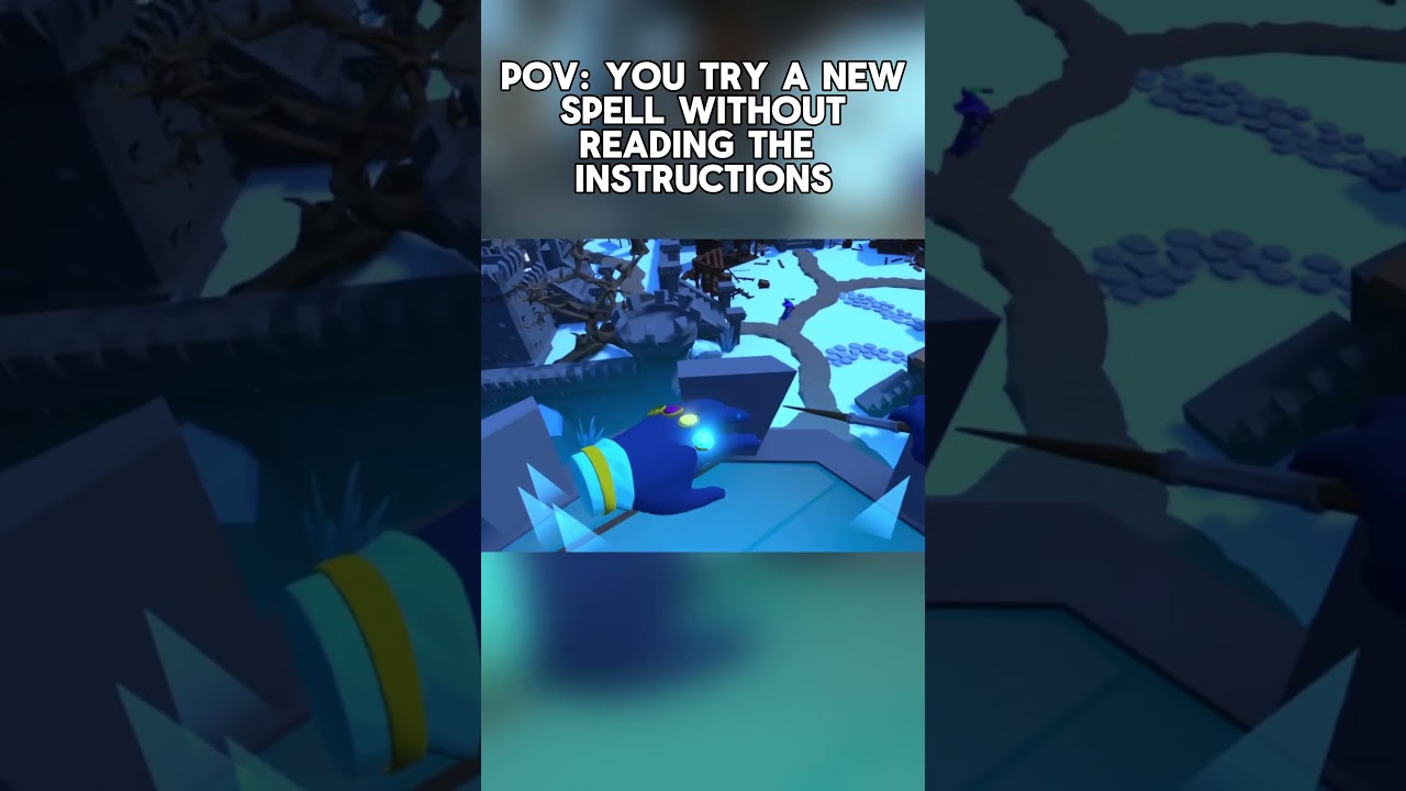 Tried a New Spell and Froze Myself As a Wizard in VR