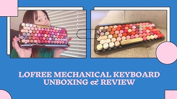 Lofree bluetooth mechanical keyboard & calculator| unboxing & review [Eng Sub]