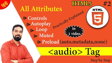 Audio Tag in HTML | Audio Tag All Attributes Explain in Hindi | #audiotag
