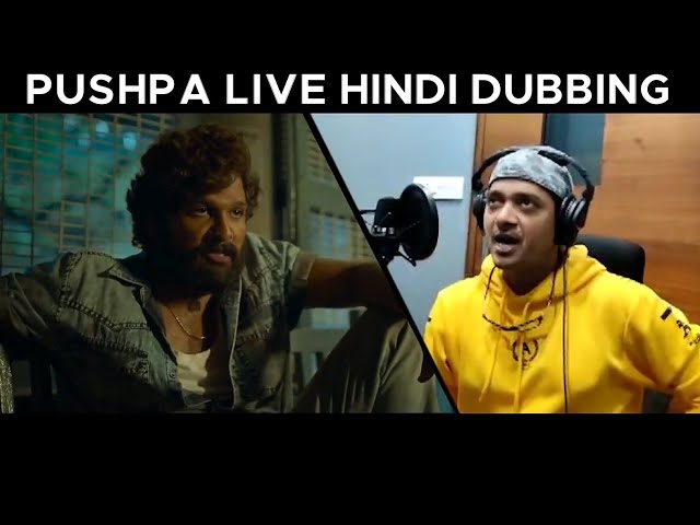 Pushpa Movie Hindi Dubbing Shreyas Talpade | Live Dubbing class=