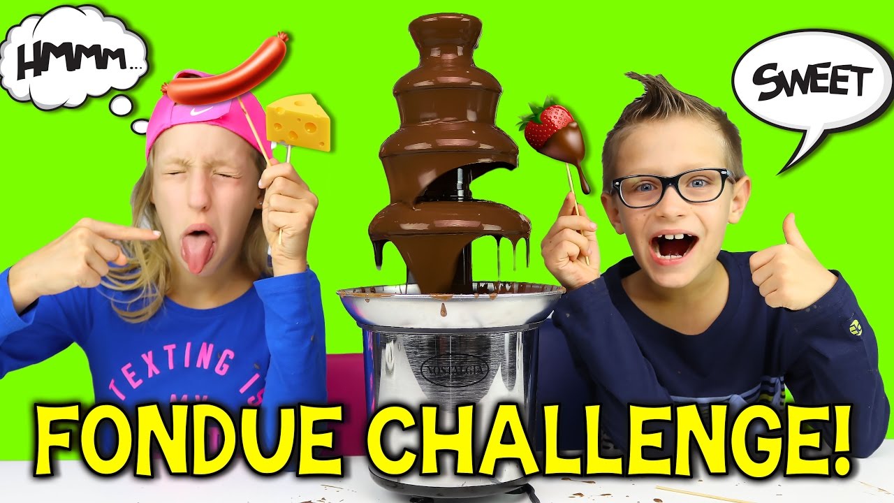 CHOCOLATE FONDUE CHALLENGE!! YouTube