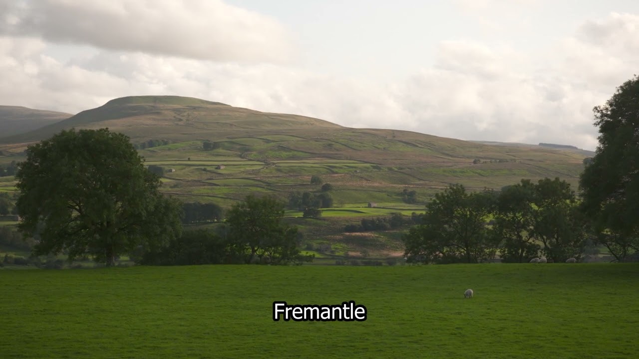Yorkshire Dales | Sweeping Hills | English  Countryside | Fremantle stock footage | E19R03 048