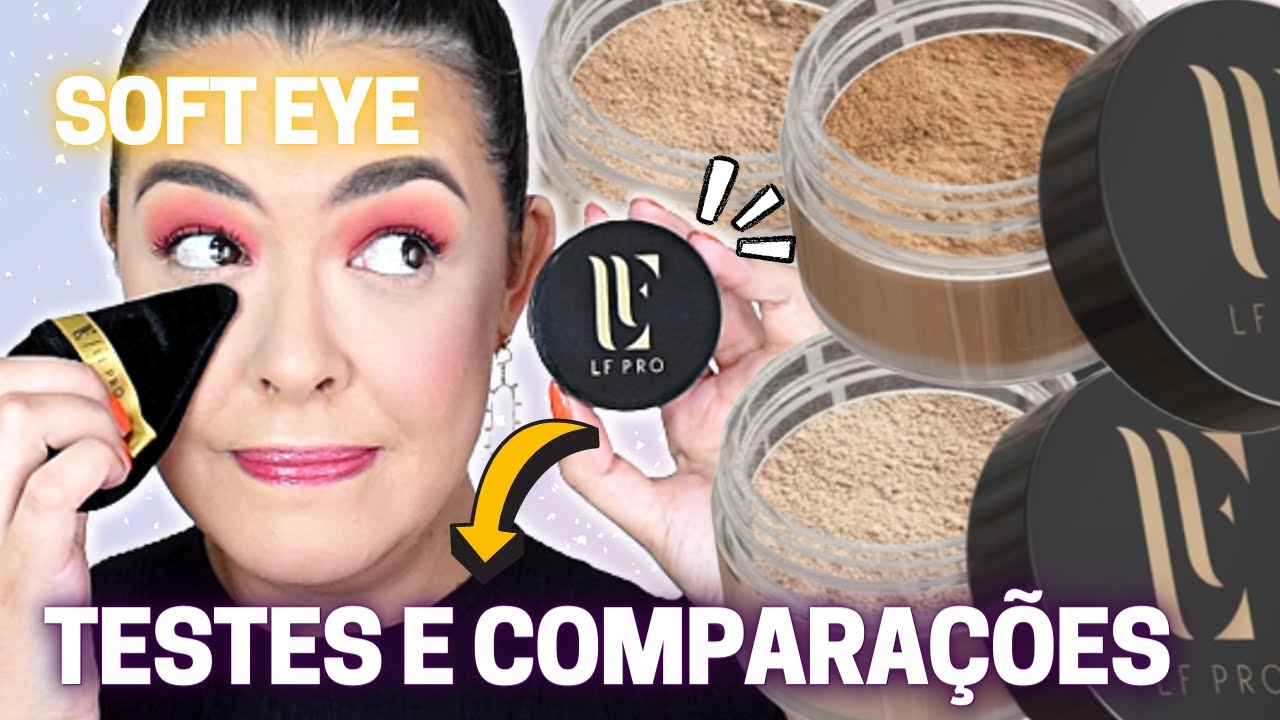 SOFT EYE LFPRO | Testei o novo pó para ÁREA dos Olhos da Lu Ferraes | Funcionou com o Corretivo?