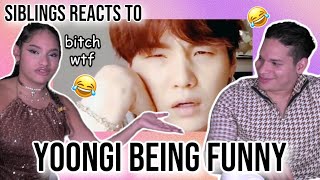 Siblings react to 'Imagine thinking yoongi isn't funny lol' 😂💜✨