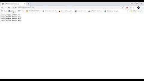 1. Pengenalan PHP statement echo