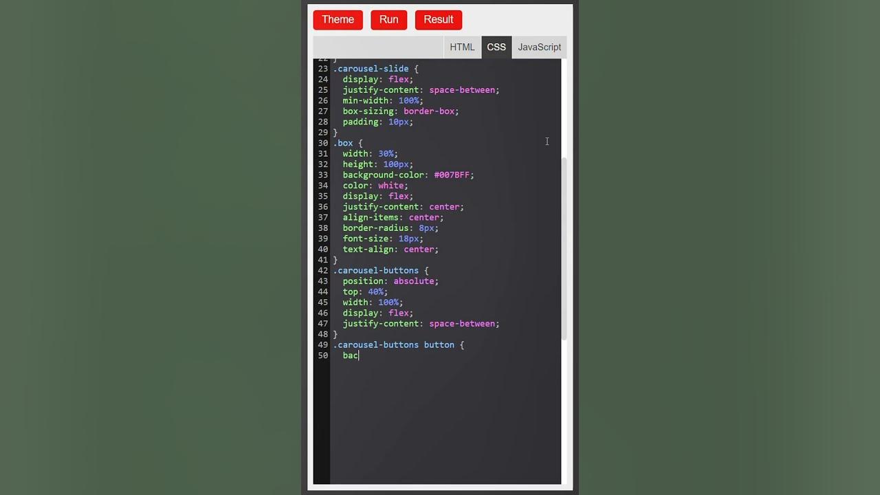 Carousel | HTML CSS JavaScript - YouTube