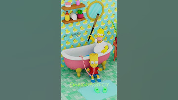 Bart Steals Homer’s Bathwater! 😂🛁 | Funny Animation
