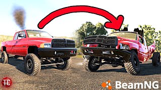 BeamNG.Drive: How Much DAMAGE Can My FULLY BUILT 2ND GEN CUMMINS TAKE!? (BIG TURBO)