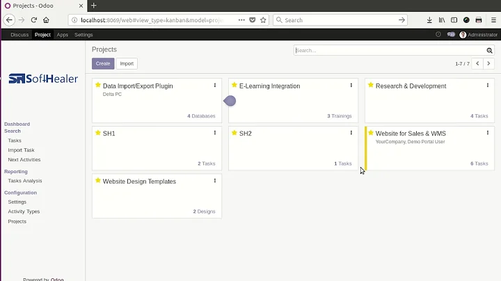 Import Task From CSV Odoo, Import Task From excel Odoo
