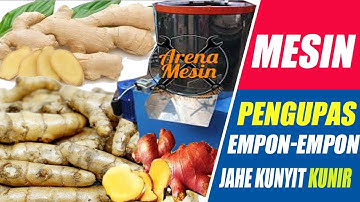 Mesin Pengupas Empon Empon Jahe Kunyit Kunir