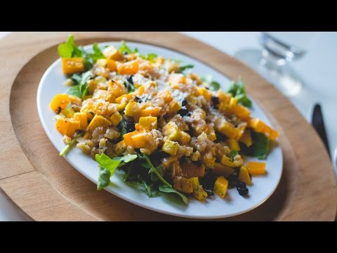 Butternut Squash Salad with Apple Cider Vinegar Dressing