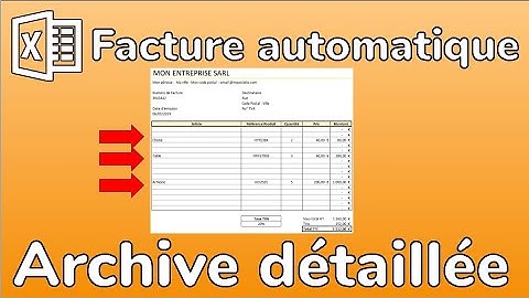 Facture automatique Excel: une ligne par article et sauvegarde automatique