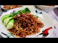 This is our new comfort food minced meat lo mein  chinese dry tossed pork noodle recipe