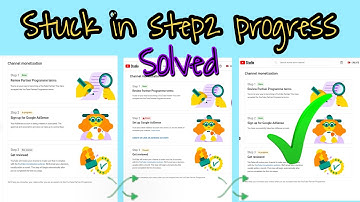 How to fix Monetization step 2 stuck in progress