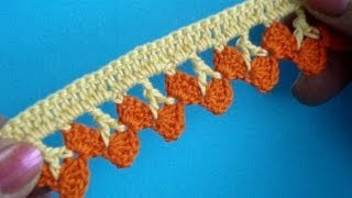 Вязание крючком Урок 278 Кайма из ленточного кружева Вязание крючком Урок 278 Кайма из ленточного кружева