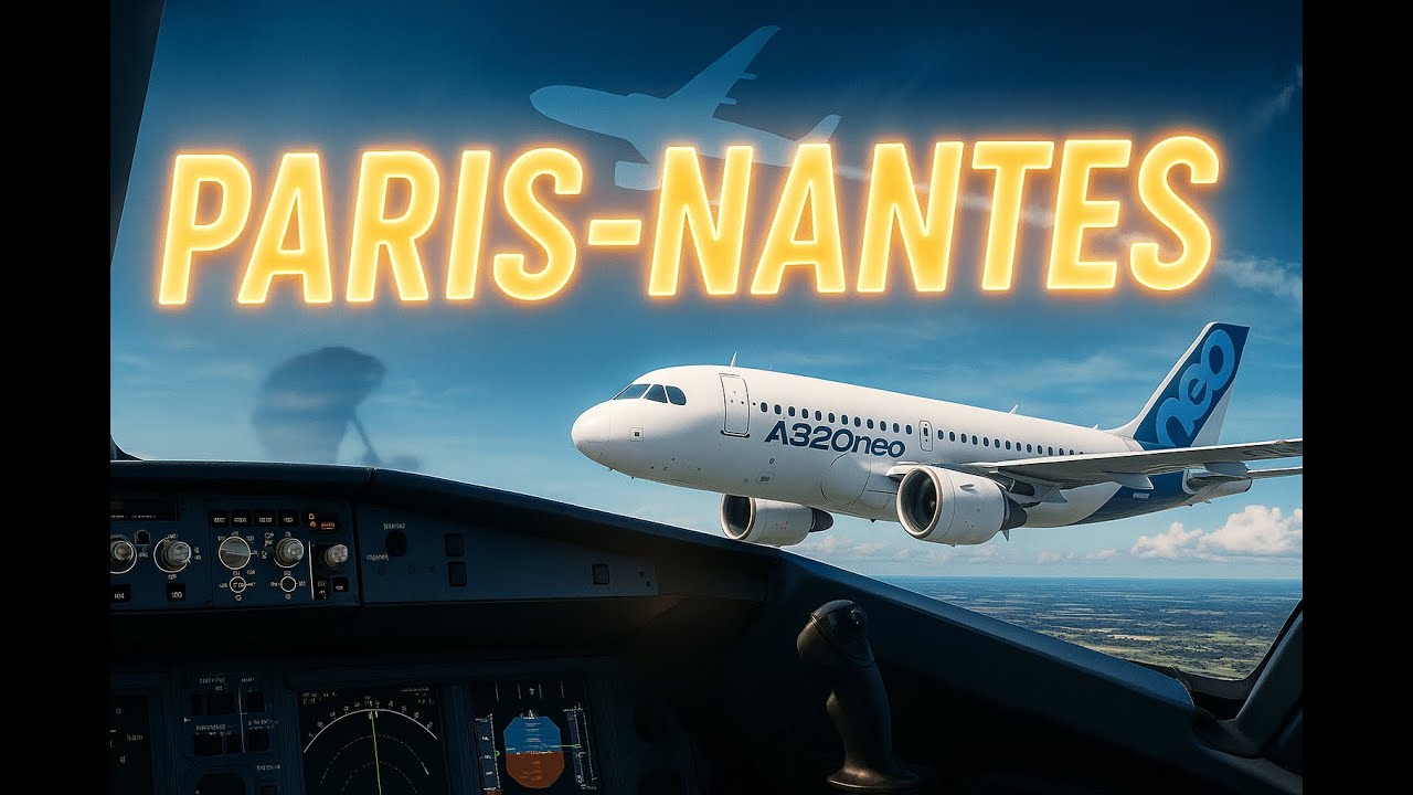 ✈️ Vol complet Paris-Nantes en A320neo – Immersion totale dans le cockpit !