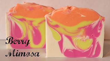 Cutting Berry Mimosa Cold Process Soap