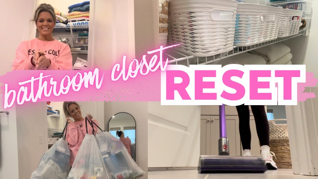 Bathroom Closet Clean Out & Organize | Real Life Mom Cleaning
