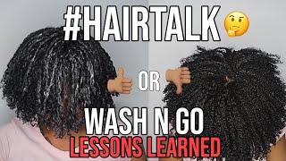 #HairTalk: Lessons Learned 😳 - First Wash n&#39; Go since my Haircut!