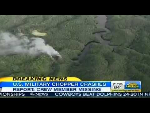 HH-60 Helicopter Crashes Near Camp Hansen, Okinawa - YouTube