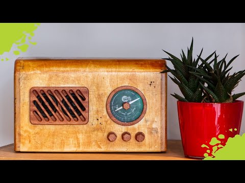 Een bluetooth speaker als ouderwetse radio
