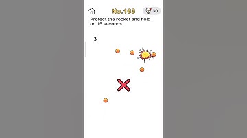 Brain out level 163 , protect the rocket and hold on 15 seconds