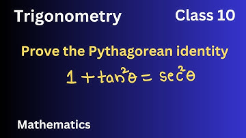 Pythagorean Identity in Trignometry - 3 | Proof | #trigonometry Class 10 | Jere Tutorial