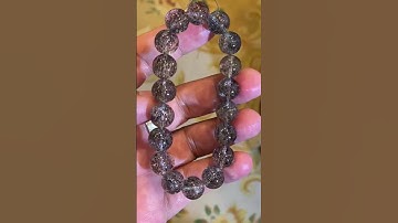 Vòng tay thạch anh tóc đen bóng #pop #song #music #gem