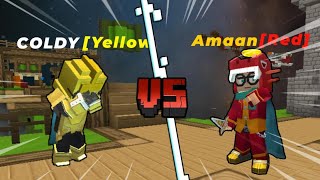 Destroying @AMAANBG In Blockman Go Bedwars || PC vs PC || Use headphones Or Full Volume