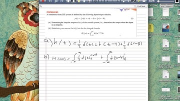 Determine the impulse response- signal and systems