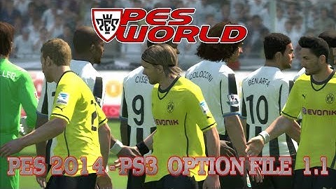 PES 2014 - PES WORLD PS3 OPTION FILE VIDEO - WHATS in the FILE ?